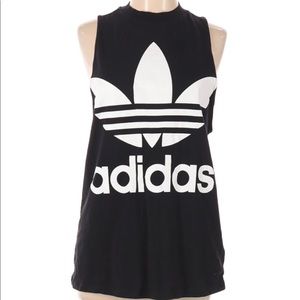 Adidas logo muscle tank